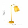 Luminária de Mesa Abajur Amarelo Moderno Light Kit com 2 - 5