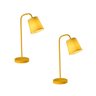 Luminária de Mesa Abajur Amarelo Moderno Light Kit com 2 - 1