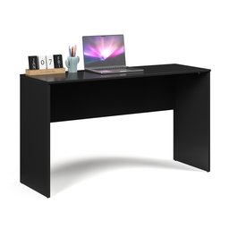 Mesa de Estudo Escrivaninha 110cm Útil Prática Caliope:preto - 5