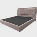 Ver imagem 2 de Cama Japonesa Queen Seo Yun com Cabeceira Estofada Veludo Avelã Sallar Home 174cm