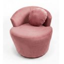 Ver imagem 1 de Poltrona Aura Anatomica com Almofada - Suede Rose