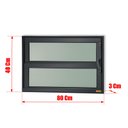 Ver imagem 4 de Basculante Alumínio 40 x 80 Elite V.Boreal Preto Brimak