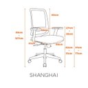 Ver imagem 2 de Cadeira Escritório Giratória com Regulagem NR17 Shanghai Fratini