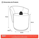 Ver imagem 4 de Kit 02 Poltronas e 01 Namoradeira Orgânica Mavi Bouclê Bege - Desk Design