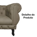Ver imagem 4 de Poltrona Decorativa Maya Pés Luis XV Suede Capuccino - DS Estofados