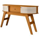 Ver imagem 2 de Aparador para Sala de Estar Orgânico 136cm Tamar M07 Cinamomo Off White - Lyam Decor