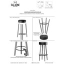 Ver imagem 7 de Kit 2 Banquetas Berlin 70cm Couríssimo Amarula - Salaone