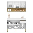 Ver imagem 2 de Cozinha Modulada Ambiente Line Composição 6 Supremo Freijó - Kits Paraná
