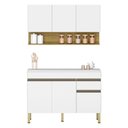 Ver imagem 1 de Cozinha Modulada Ambiente Line Composição 6 Supremo Freijó - Kits Paraná