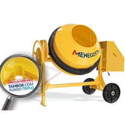 Betoneira 400L Pro Com Motor Trif 2Cv 380V 60Hz 4P Com Roda Maciça Menegotti - 2