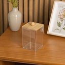 Ver imagem 4 de Porta Objetos Plástico com Tampa de Bambu Lyor 7x11,5cm My Box Organizador Casa Escritório