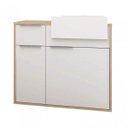 Ver imagem 3 de Gabinete para Banheiro Suspenso com Cuba 1 Porta 2 Gavetas Jazz Bege/Faia/Branco