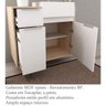 Gabinete para Banheiro Suspenso com Cuba 1 Porta 2 Gavetas Jazz  - 2