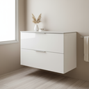 Ver imagem 1 de Gabinete para Banheiro Suspenso 3 Gavetas sem Cuba Pietra