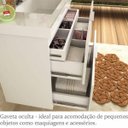Ver imagem 6 de Gabinete para Banheiro Suspenso 3 Gavetas sem Cuba Pietra Branco/Brilho