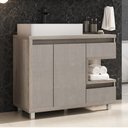 Ver imagem 1 de Armário de Banheiro 100cm Malbec