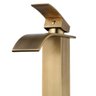 Torneira Bronze Cascata Alta Misturador Monocomando Lavabo - 2