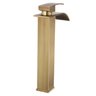 Torneira Bronze Cascata Alta Misturador Monocomando Lavabo - 3