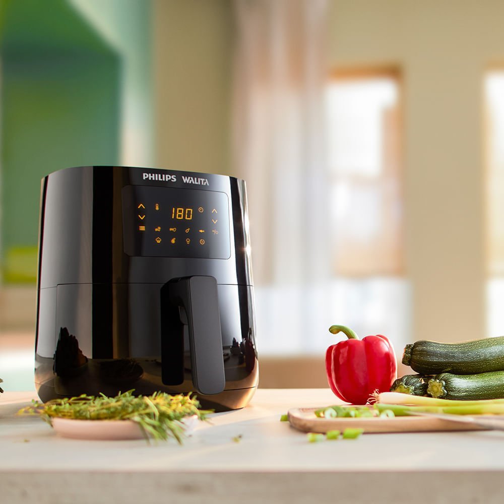 Fritadeira Air Fryer Walita Digital Série 3000 – 1400w – 1 L- Preta - 220v - 5