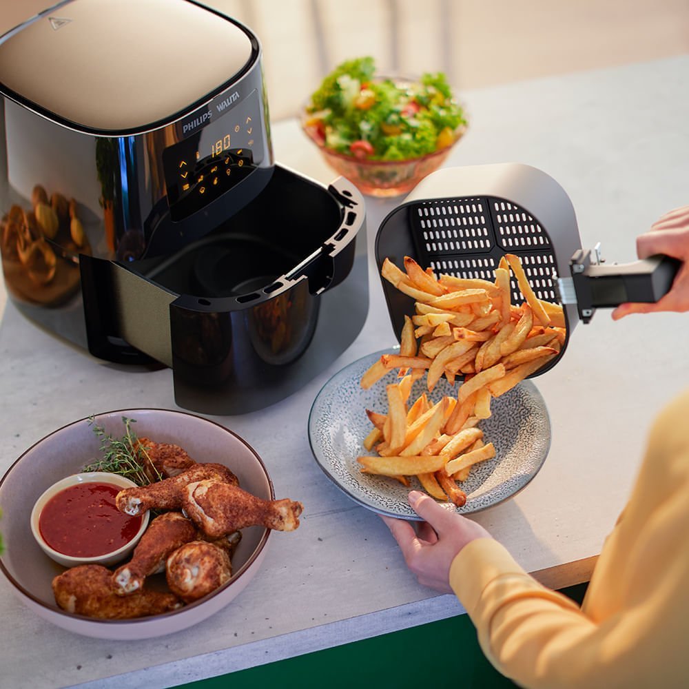 Fritadeira Air Fryer Walita Digital Série 3000 – 1400w – 1 L- Preta - 220v - 6