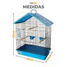 Gaiola para Calopsita Periquito Passaro Manso com 3 Poleiros - 3