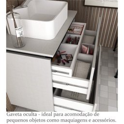 Gabinete para Banheiro sem Cuba 60cm Urban Móveis Bosi - 2
