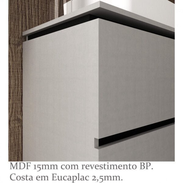 Gabinete para Banheiro sem Cuba 60cm Urban Móveis Bosi - 6