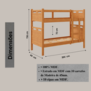 Ver imagem 3 de Beliche Seguro - Suporta 100kg/cama com 2 Colchões D20:nature