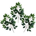 Ver imagem 3 de Kit 7 Galhos Artificial Fícus Verde Realista para Árvore Artificial e Arranjos
