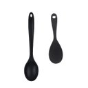 Ver imagem 1 de Jogo com 2 Colher de 22cm e 27cm em Silicone cor Preta