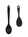 Ver imagem 1 de Jogo com 2 Colher de 22cm e 27cm em Silicone cor Preta