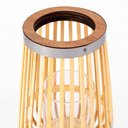 Ver imagem 4 de Lanterna Tocha Decorativa em Rattan com Cristal 115x13cm para Jardim e Área Externa