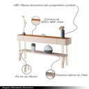 Ver imagem 3 de Aparador Decorativo Vivant Mdp/mdf Pés de Aço Off White/cinamomo G26 - Hb Móveis
