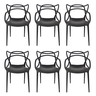 Cadeira Allegra Preta - Kit com 6 - 1