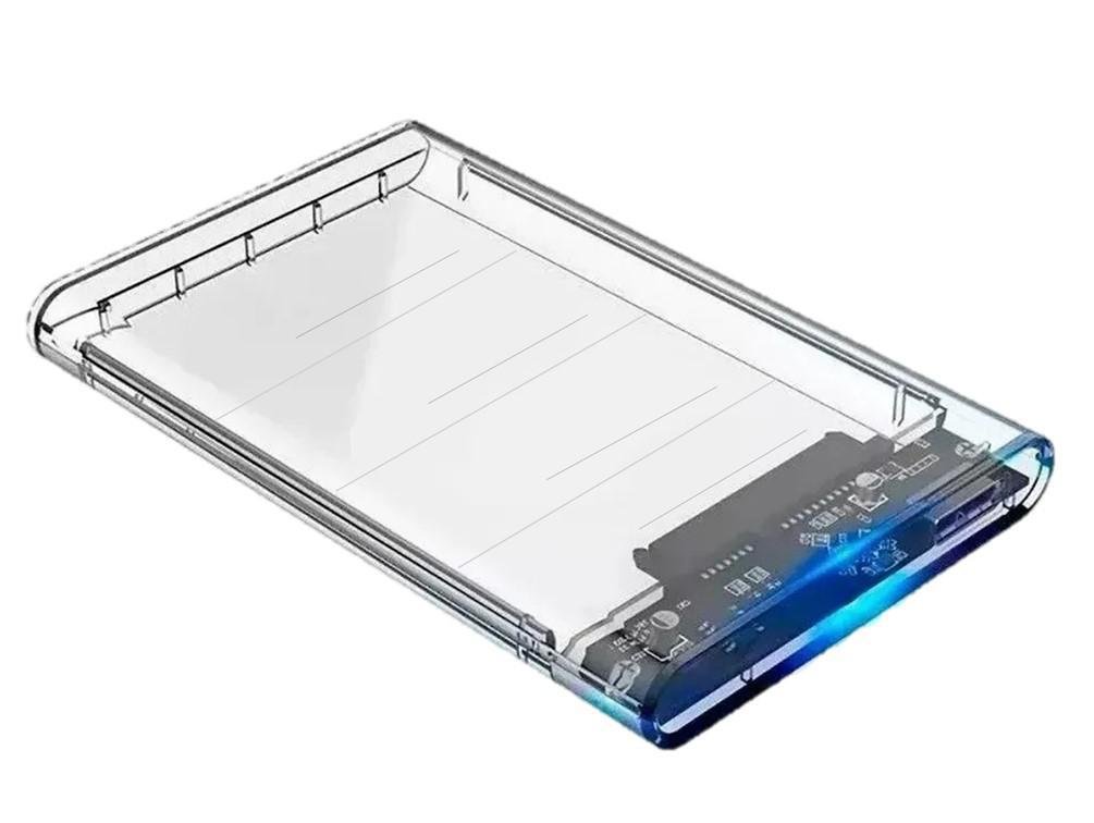 Case para Hd Externo Gaveta 2,5 Usb 3.0 Transparente Rápido