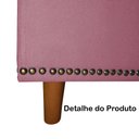 Ver imagem 4 de Calçadeira Recamier Baú Casal King 195cm Diana Suede Rosa - DS Estofados