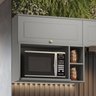 Armário Aéreo 80cm com Nicho para Microondas 1 Porta Basculante Americana Henn - 5