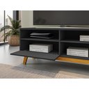 Ver imagem 7 de Rack para TV até 55 Polegadas Pés em Madeira Maciça Retrô Paládio