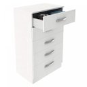 Ver imagem 3 de Cômoda para Quarto em MDP com 5 Gavetas Yescasa