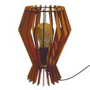 Ver imagem 1 de Abajur de Mesa em MDF - Cor: Marrom