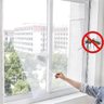 Tela Mosquiteira Janela Velcro Ajustável Anti Inseto 125x205 - 2