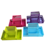 Organizador Mesa Colorido Aramado Porta Canetas Lápis Papel:Roxo - 5