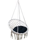 Ver imagem 1 de Rede Cadeira Balanço Suspensa Teto Casa Varanda Quintal Jardim Sacada Terraço Area Lazer Externa Alg