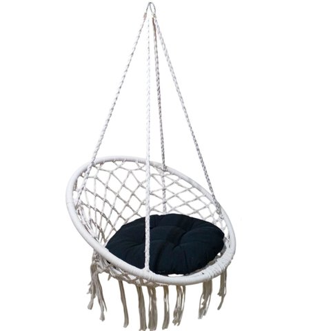 Rede Cadeira Balanço Suspensa Teto Casa Varanda Quintal Jardim Sacada Terraço Area Lazer Externa Alg