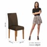 Mesa com 4 Cadeiras 1,36 Versalhes Cin/preto/marrom - Móveis Arapongas Cinamomo/preto/marrom 04 - 7