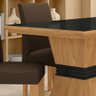 Mesa com 4 Cadeiras 1,36 Versalhes Cin/preto/marrom - Móveis Arapongas Cinamomo/preto/marrom 04 - 3