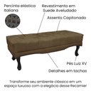 Ver imagem 5 de Cabeceira Cama Box Solteiro 90cm e Recamier Vicenza Suede Caramelo S04 - D'Rossi