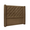 Ver imagem 1 de Cabeceira Cama Box Solteiro 90cm e Recamier Vicenza Suede Caramelo S04 - D'Rossi