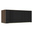 Ver imagem 1 de Armário Aéreo Madesa Lux 80 cm 1 Porta Basculante Rustic/Preto