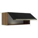 Ver imagem 6 de Armário Aéreo Madesa Lux 80 cm 1 Porta Basculante Rustic/Preto